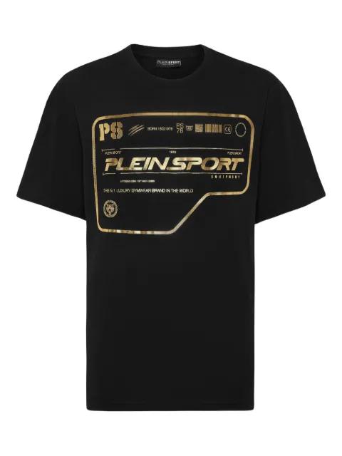 gold-logo cotton T-shirt by PLEIN SPORT