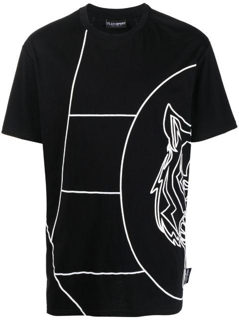 graphic-print cotton T-shirt by PLEIN SPORT