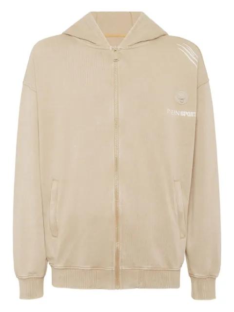 graphic-print zip-up hoodie by PLEIN SPORT