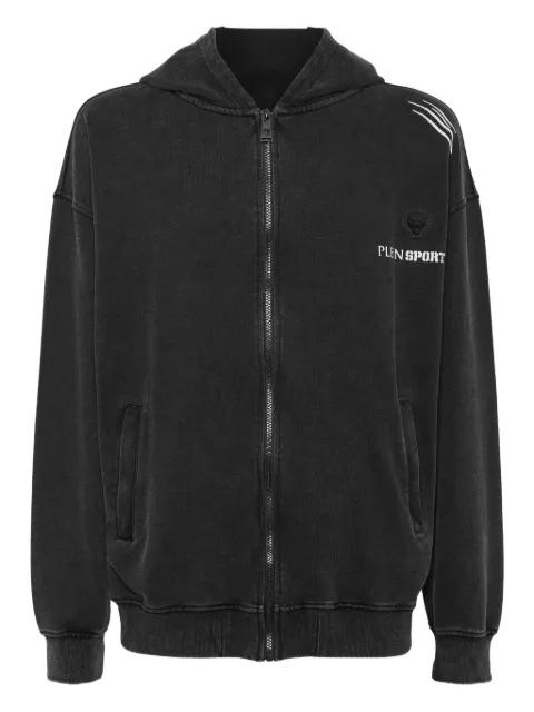 graphic-print zip-up hoodie by PLEIN SPORT
