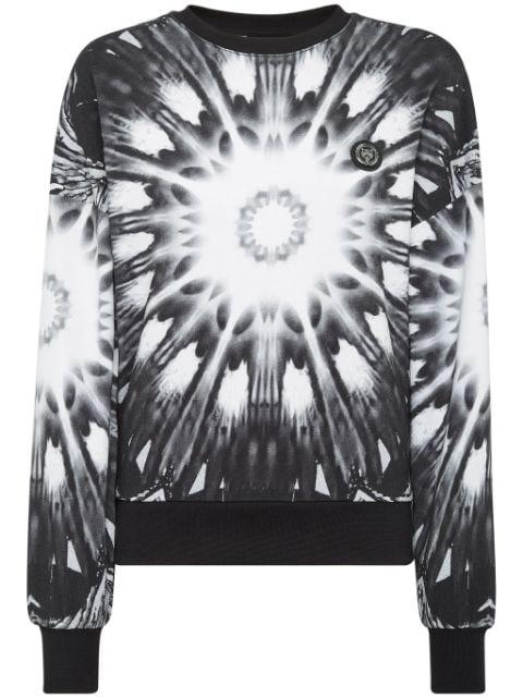 kaleidoscopic-print cropped sweatshirt by PLEIN SPORT