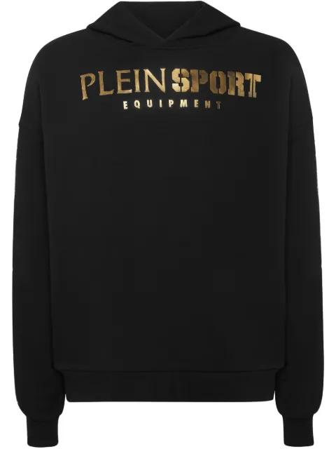 laminated-logo hoodie by PLEIN SPORT