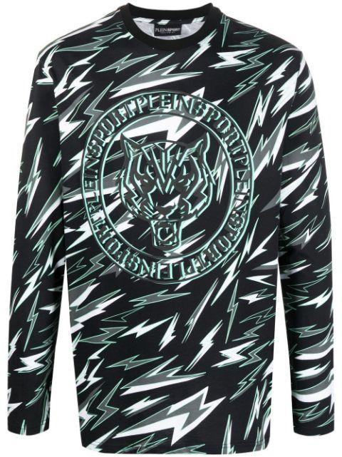 lightning print T-shirt by PLEIN SPORT