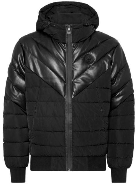 logo-appliqué padded jacket by PLEIN SPORT