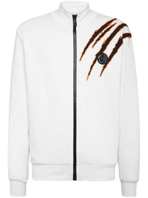 logo-appliqué track jacket by PLEIN SPORT