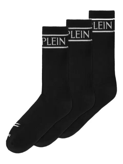 logo-band socks (pack of three) by PLEIN SPORT