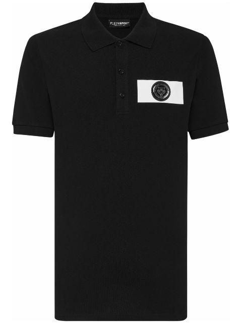 logo-patch cotton polo shirt by PLEIN SPORT
