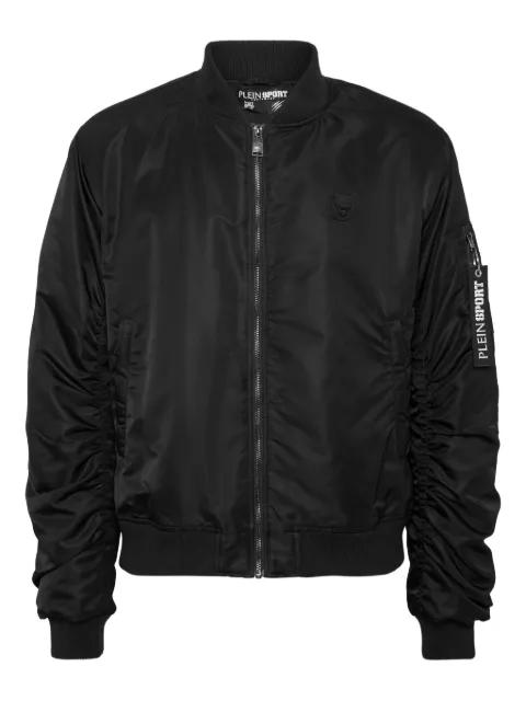 logo-plaque bomber jacket by PLEIN SPORT