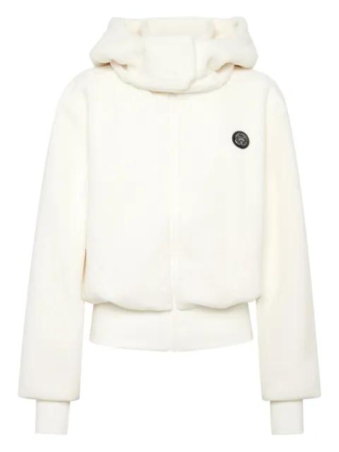 logo-plaque hoodie by PLEIN SPORT