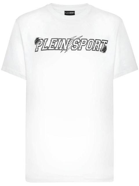 logo-print cotton T-shirt by PLEIN SPORT