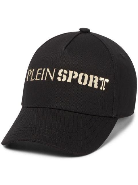 logo-print cotton baseball cap by PLEIN SPORT