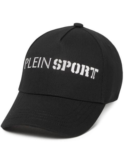 logo-print cotton baseball cap by PLEIN SPORT