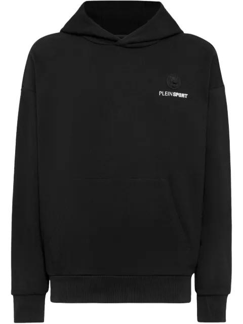 logo-print hoodie by PLEIN SPORT