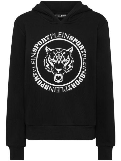 logo-print hoodie by PLEIN SPORT
