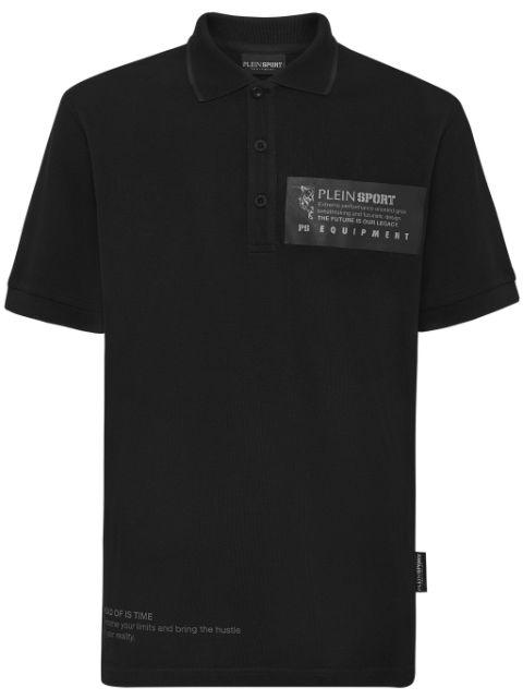 logo-print piqué polo shirt by PLEIN SPORT