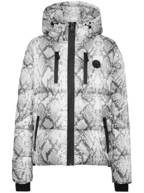logo-print puffer jacket by PLEIN SPORT