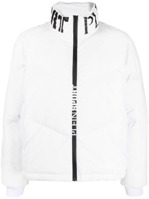 logo-print puffer jacket by PLEIN SPORT