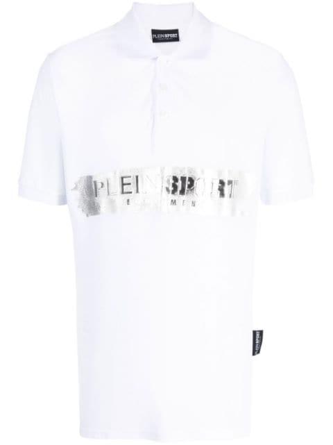 logo-print short-sleeved polo shirt by PLEIN SPORT
