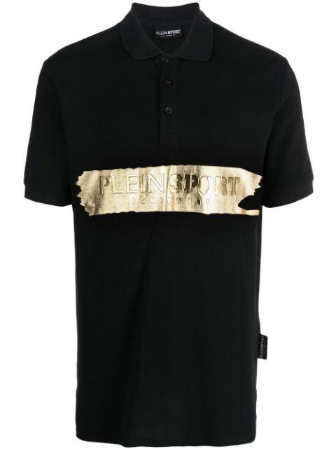 logo-print short-sleeved polo shirt by PLEIN SPORT