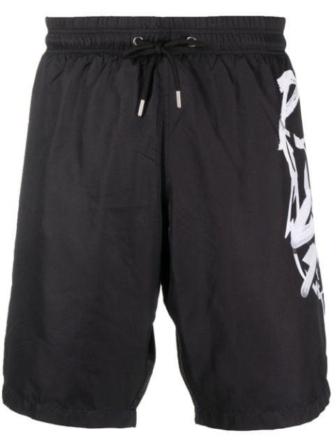 logo-print swimming trunks by PLEIN SPORT