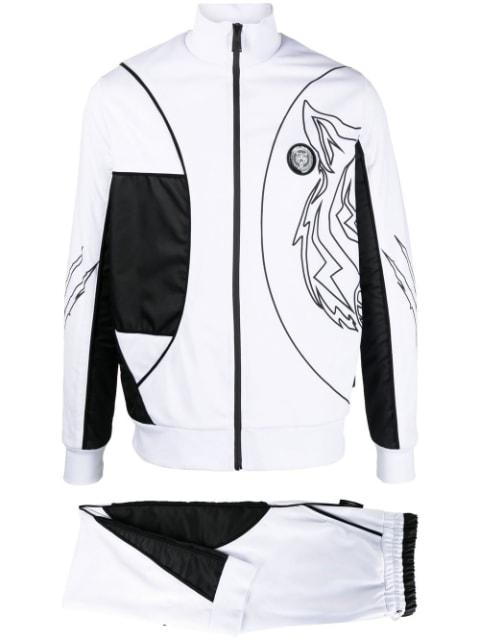 logo-print track suit by PLEIN SPORT