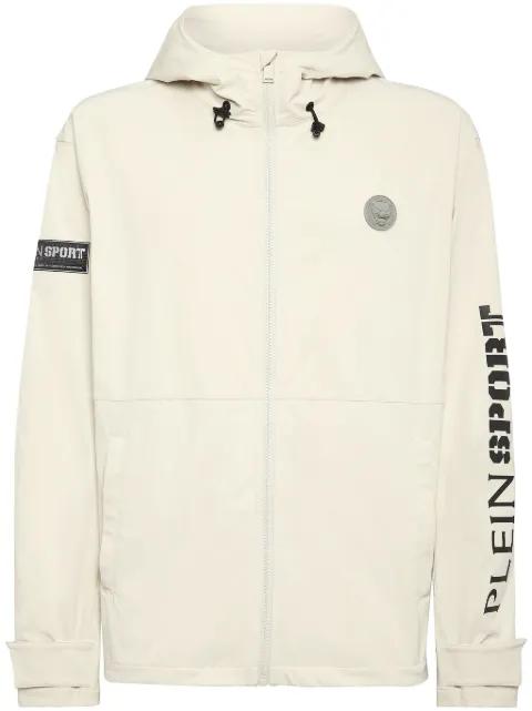logo-print windbreaker jacket by PLEIN SPORT