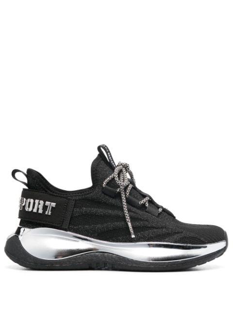 metallic-logo sneakers by PLEIN SPORT