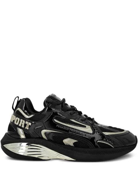 patent leather mesh sneakers by PLEIN SPORT