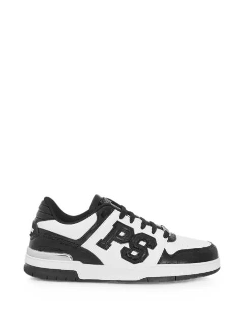 perforated-toe croc-effect sneakers by PLEIN SPORT
