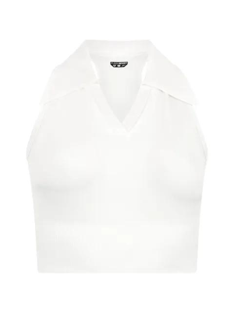 polo-neck cropped top by PLEIN SPORT