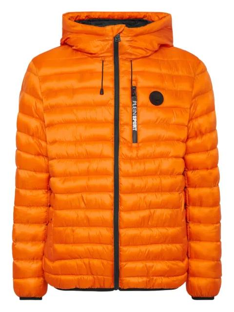 quilted hoodied jacket by PLEIN SPORT