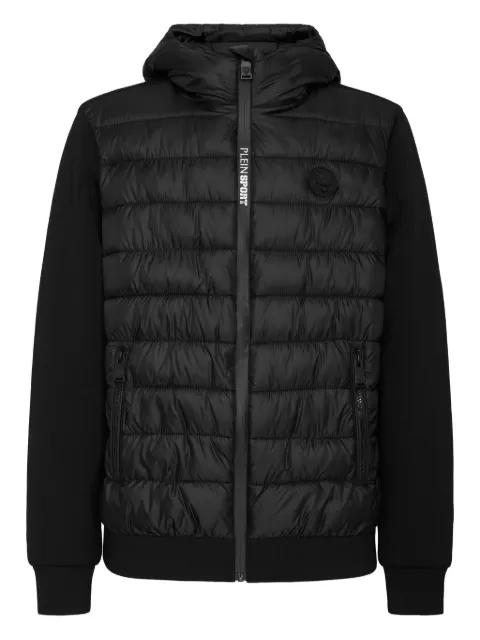 quilted hoodied jacket by PLEIN SPORT