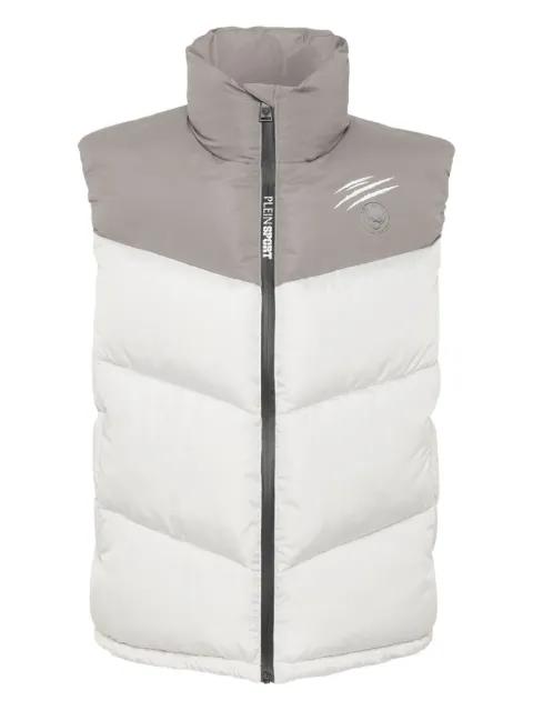 quilted logo gilet by PLEIN SPORT