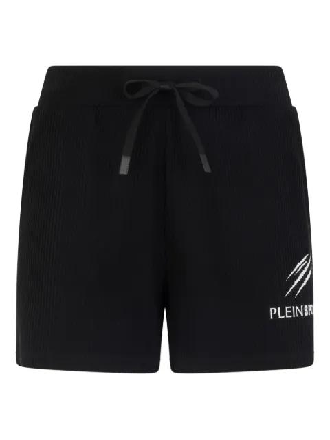 ribbed lettering shorts by PLEIN SPORT