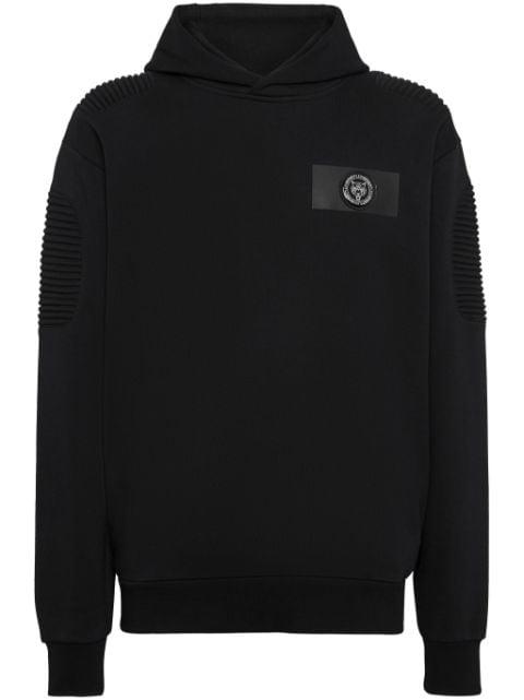 ribbed panelling hoodie by PLEIN SPORT