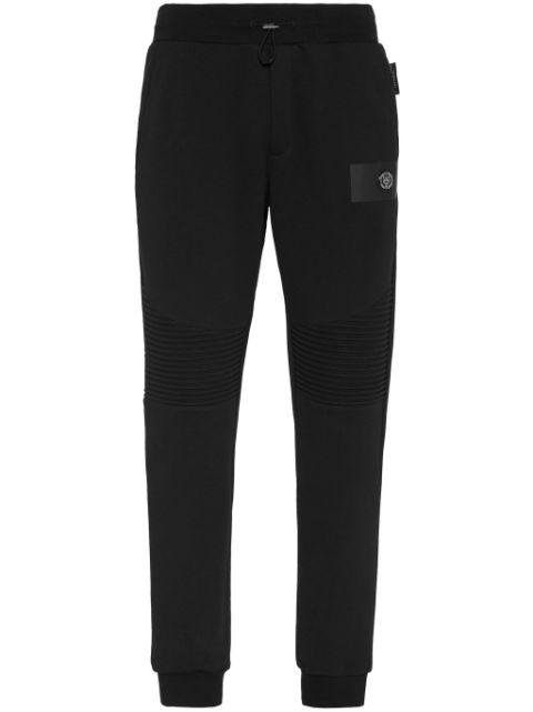 ribbed panelling track pants by PLEIN SPORT