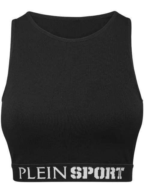 ribbed seamless training sports bra by PLEIN SPORT