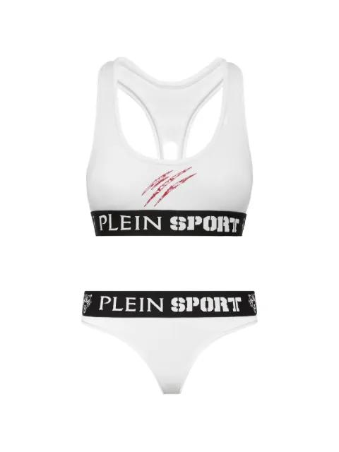 scratch-print logo-waistband underwear set by PLEIN SPORT