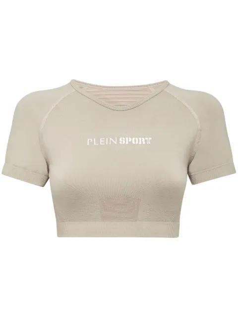 seamless cropped T-shirt by PLEIN SPORT