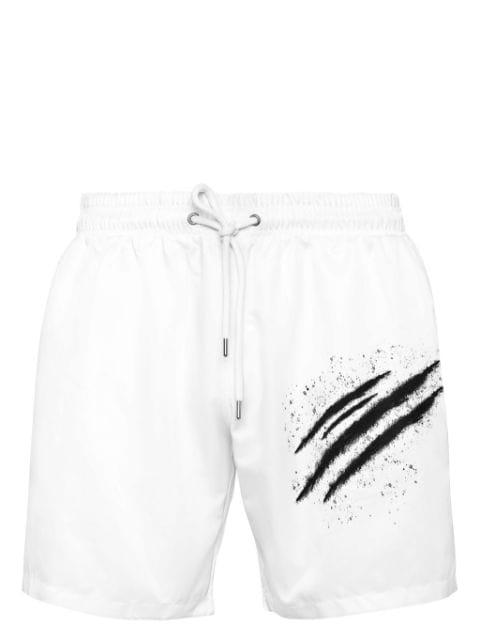 signature slash swim shorts by PLEIN SPORT