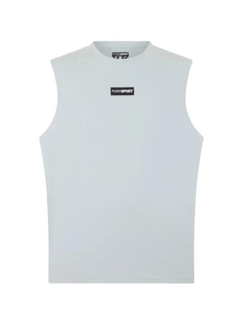 slub logo-patch tank top by PLEIN SPORT