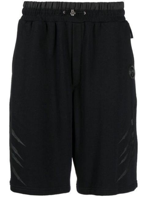 stripe-print jogging shorts by PLEIN SPORT