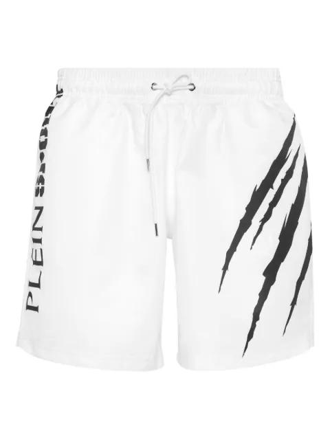 swim scratch logo shorts by PLEIN SPORT
