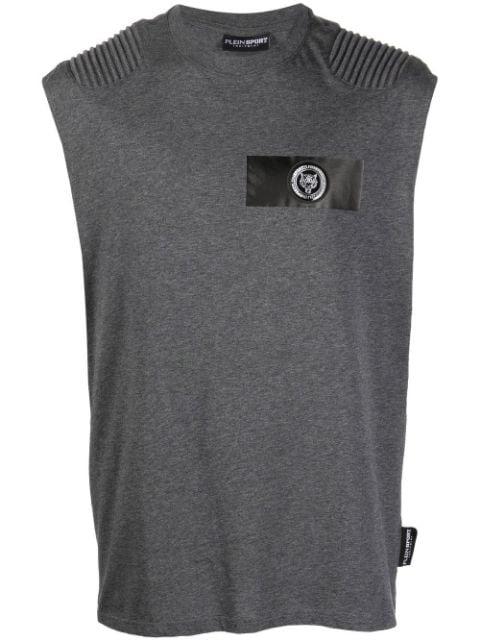 tiger-head motif T-shirt by PLEIN SPORT