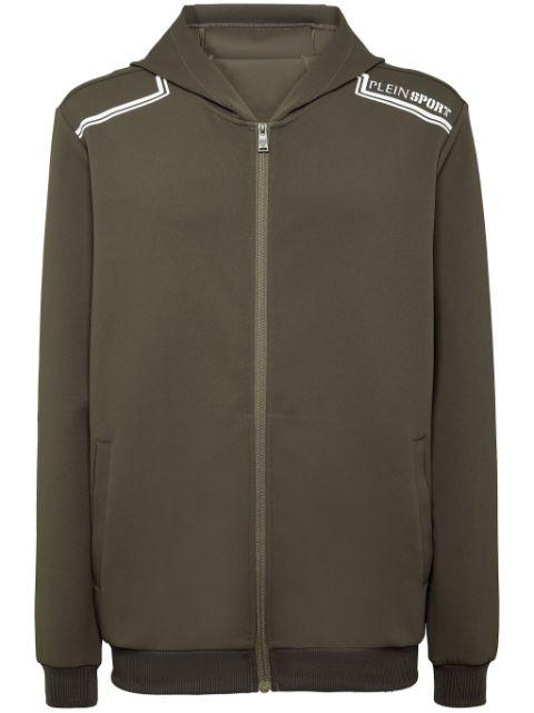 zip-down hoodie by PLEIN SPORT