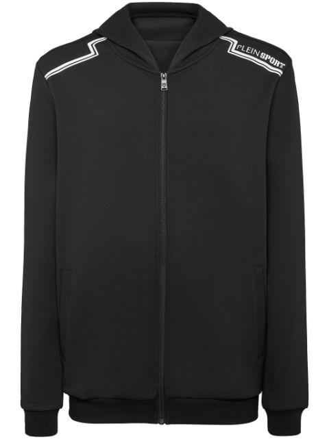 zip-down hoodie by PLEIN SPORT