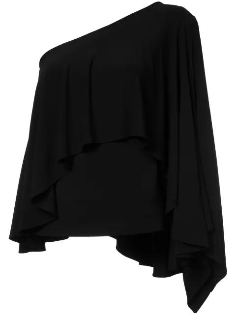 asymmetric ruffle blouse by PLEIN SUD