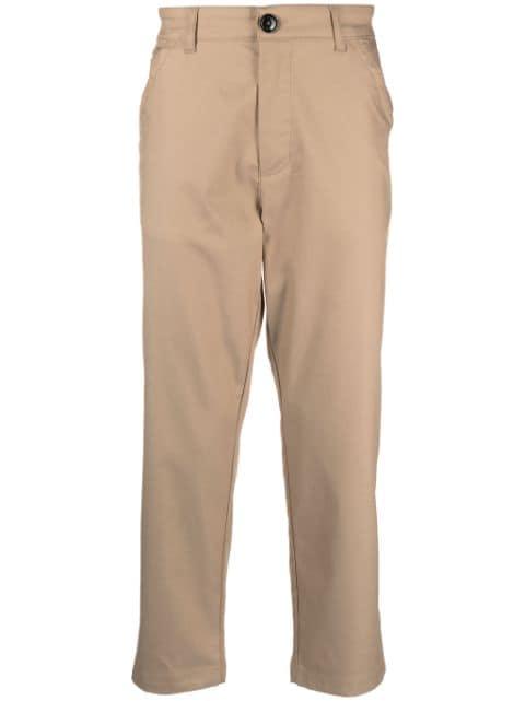 tapered-leg high-waist trousers by PMD