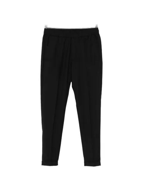 elasticated-waist turn-up trousers by PMDS