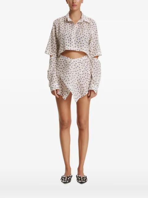 cut-out floral top by PNK
